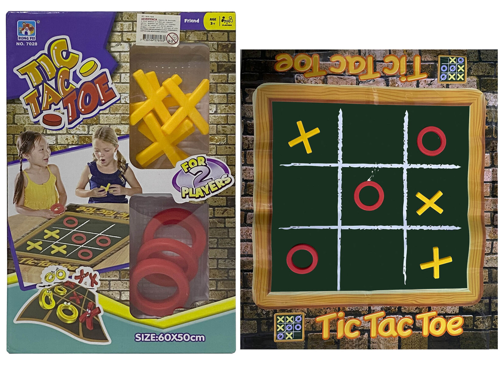 JUEGO DE MESA TA-TE-TI TABLERO 60X50CM CAJA 1616-7028 