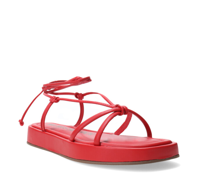 Sandalias de Mujer Miss Carol SINF con tiras para atar Rojo