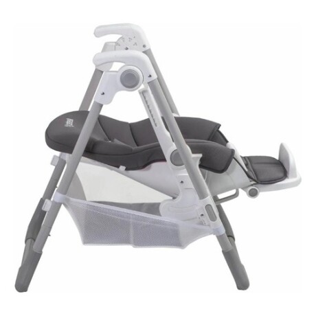 Silla de comer para bebé Bebesit Snack plegable y ajustable gris con cinturón seguro para usar en casa Gris