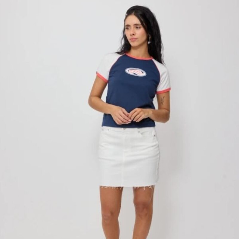 Remera Algodon Rusty Dama Azul Marino