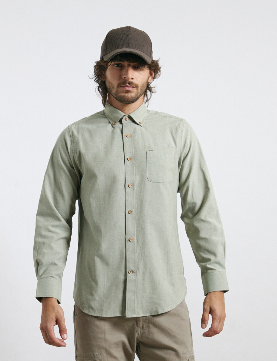 012487 CAMISA HARRINGTON LABEL Kaki
