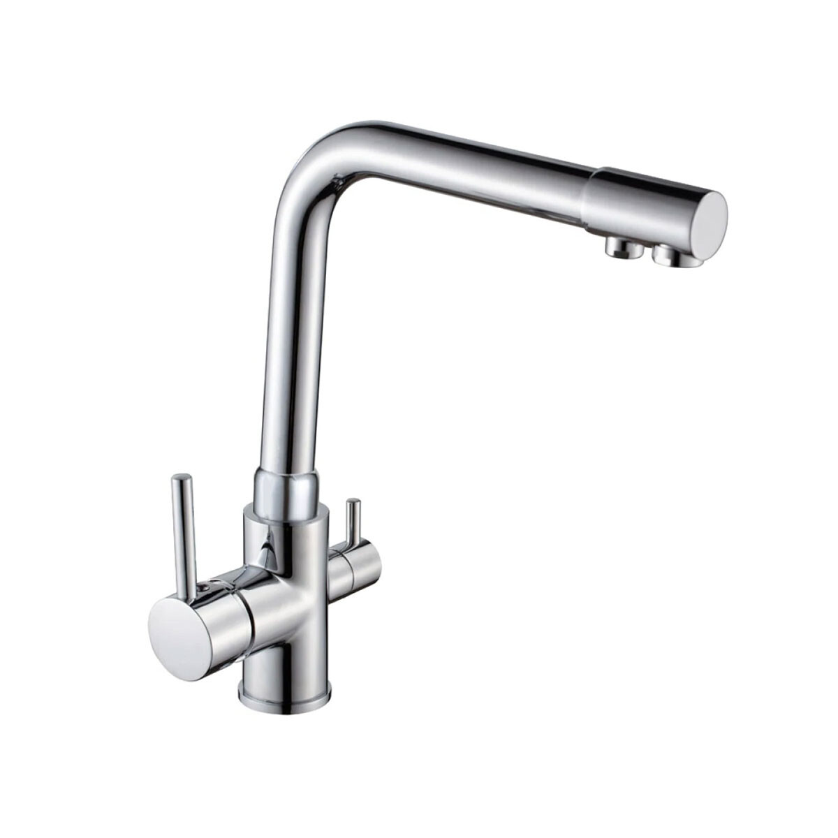 Monocomando De Cocina Cromado De Mesada Para Instalar Con Filtro De Agua 