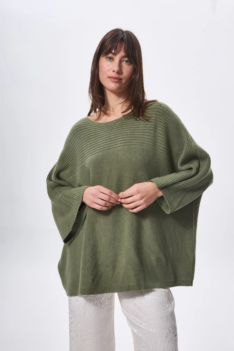 Sweater Colibri verde oliva talle unico