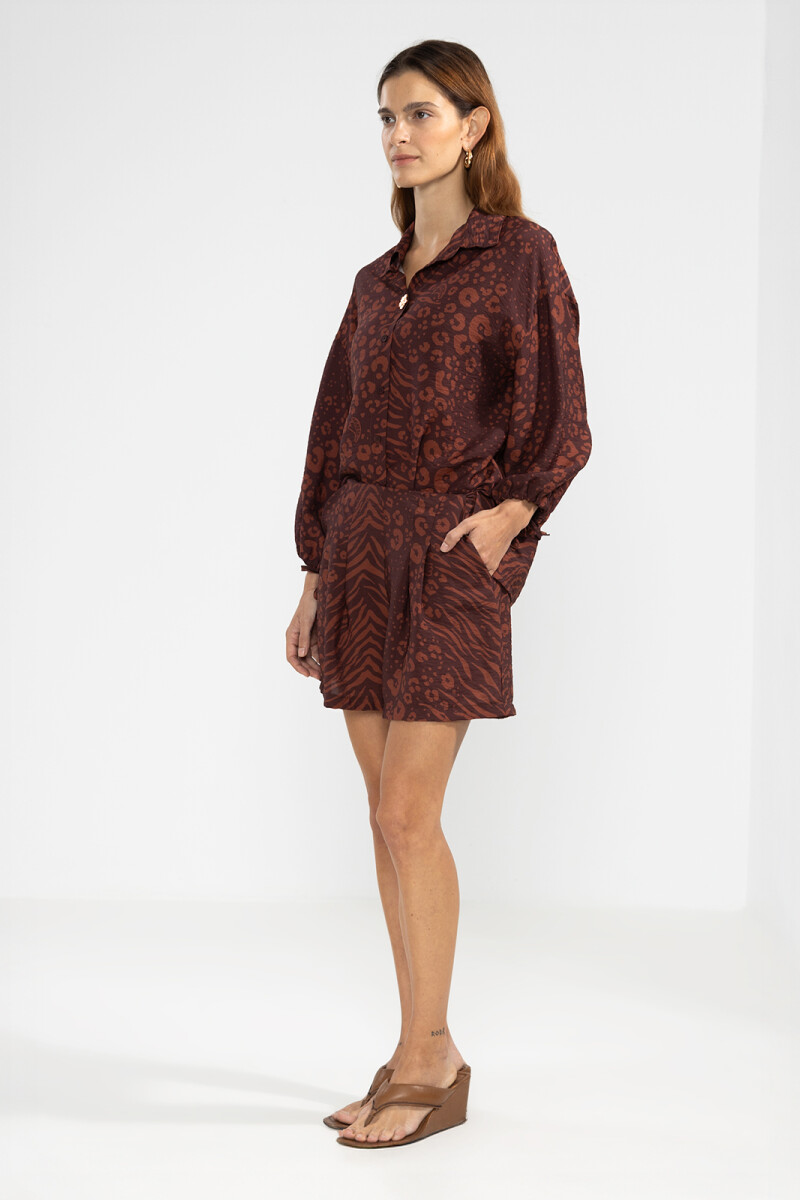 FLO SHORTS Marron