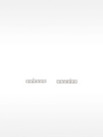 Pendientes De Plata 925 Con Cristales plateado