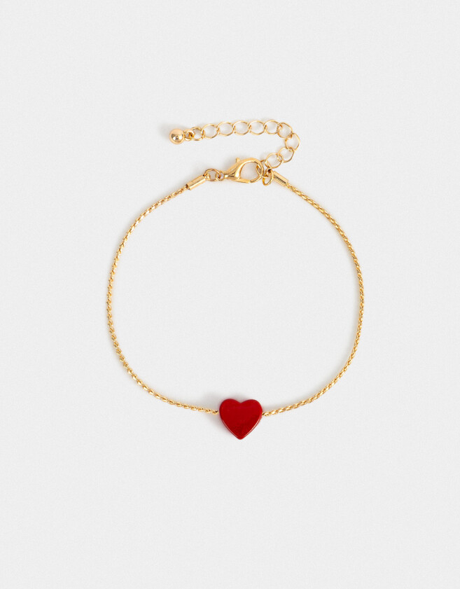 Pulseras Flexibles Con corazón Pulsera Flexible Con Corazón - Dorado