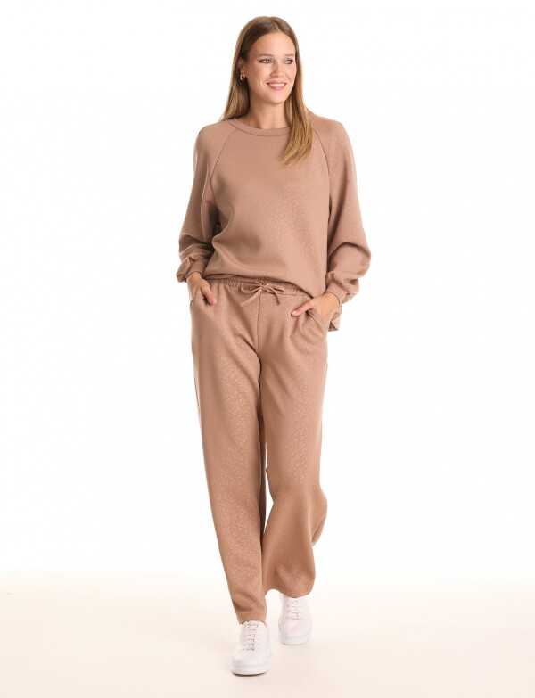 Jogger Recto Print TOSTADO