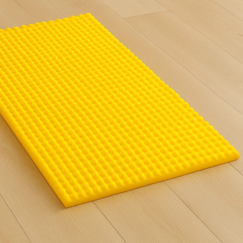 Pillow top de espuma perfilada 138 cms x 188 cm x 3,5 cm AMARILLO