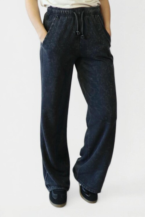 Pantalón Flora Negro