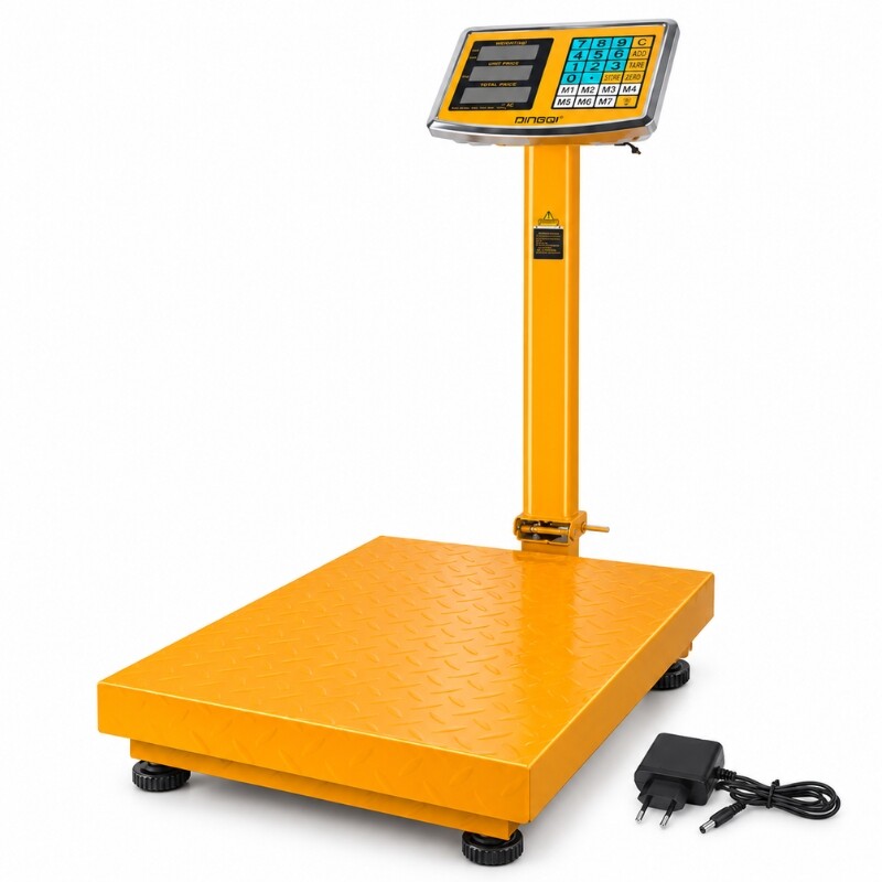 DINGQI BALANZA ELECTRÓNICA DE PLATAFORMA PREMIUM VISOR DOBLE 50 GRS - 500 KILOS Dingqi Balanza Electrónica De Plataforma Premium Visor Doble 50 Grs - 500 Kilos