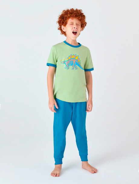 PIJAMA INFANTIL CON ESTAMPA MULTICOLOR