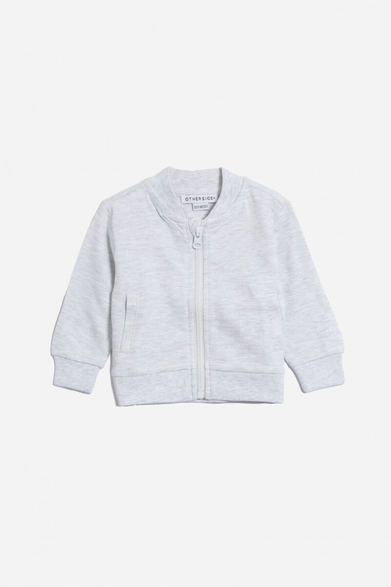 Campera bomber GRIS MELANGE