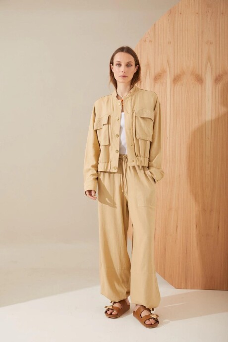 BOMBER TROPICAL CAMEL