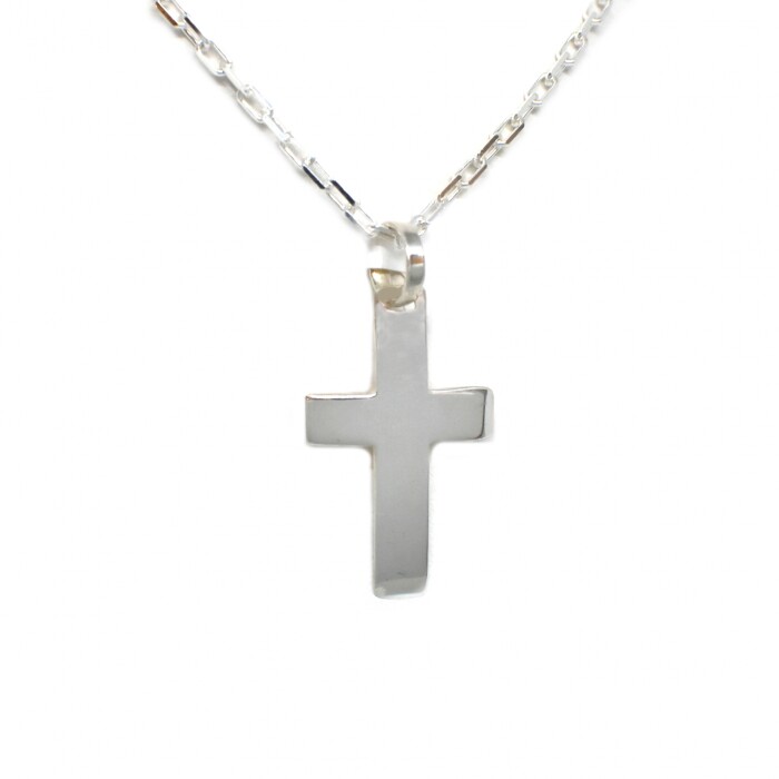 Cadena y Cruz de Plata 925 Cadena y Cruz de Plata 925