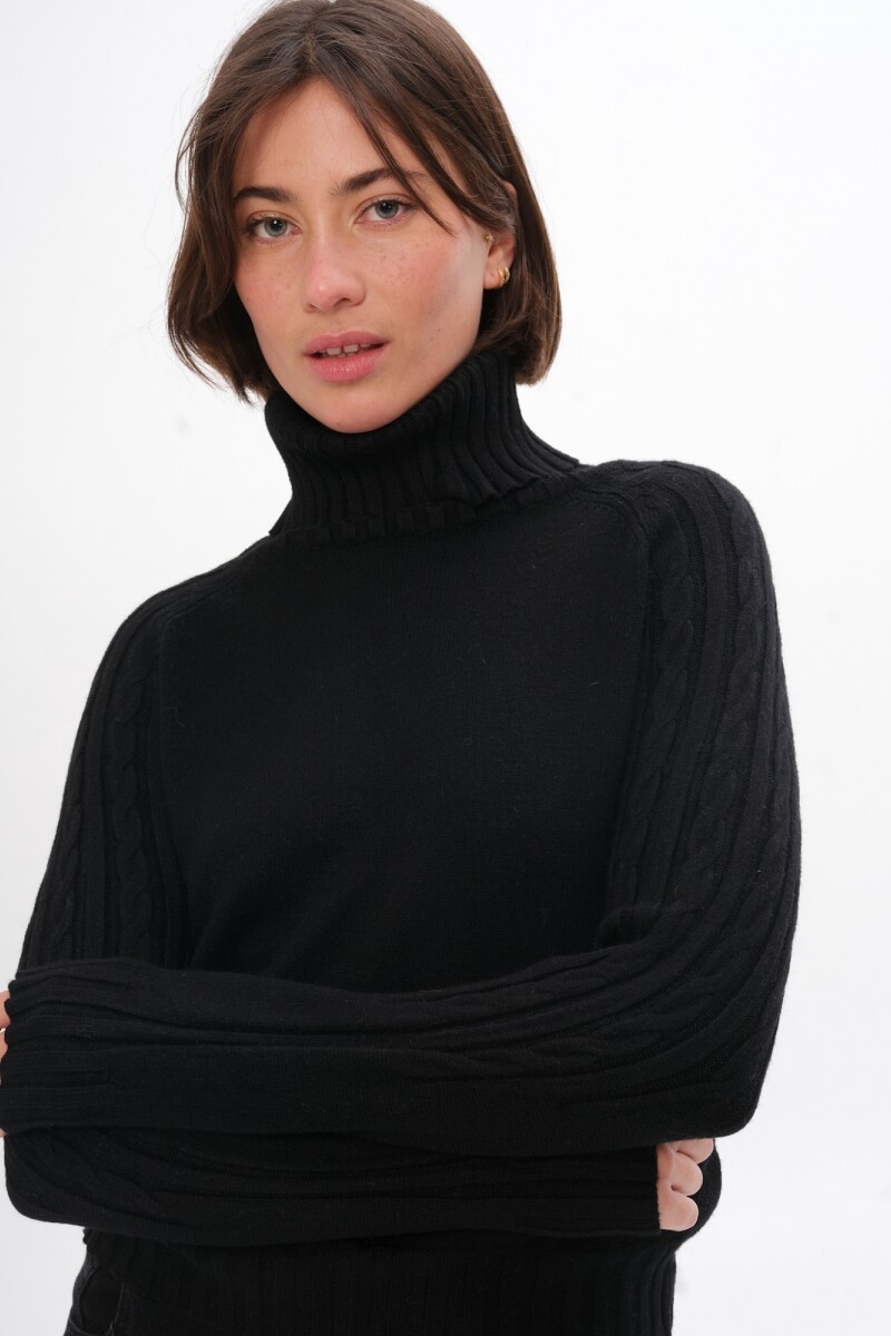 Sweater Espiga Negro