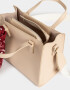 City Boho Cartera City Con Pañuelo - Marron Beige