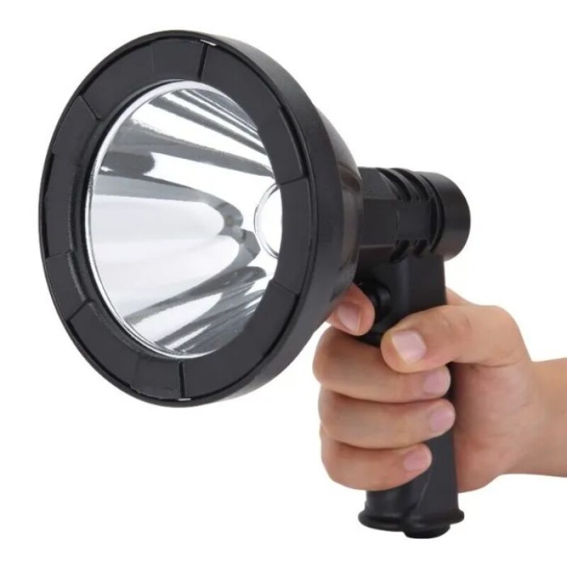 Faro Led Recargable 10W Tipo Mulita Reflector Mano 300m Luz Potente Faro Led Recargable 10W Tipo Mulita Reflector Mano 300m Luz Potente