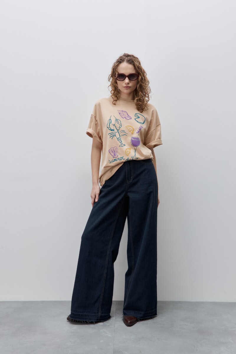 REMERA RENI Beige