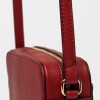 Mini Bag Lane En Efecto Cuero Zaffiano Rojo