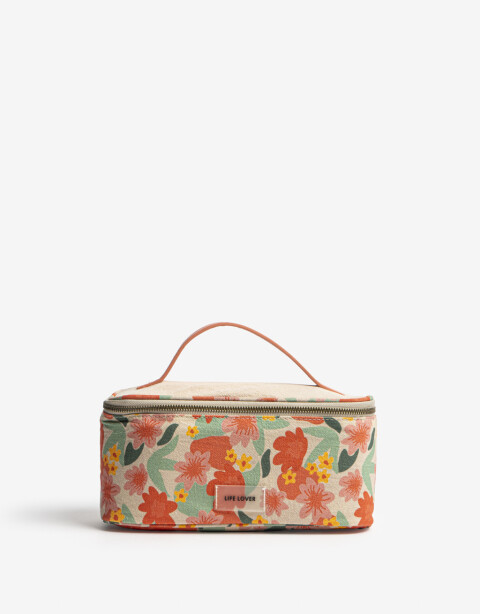 Porta Cosméticos Set De Portacosméticos Flores - Estampado Flores