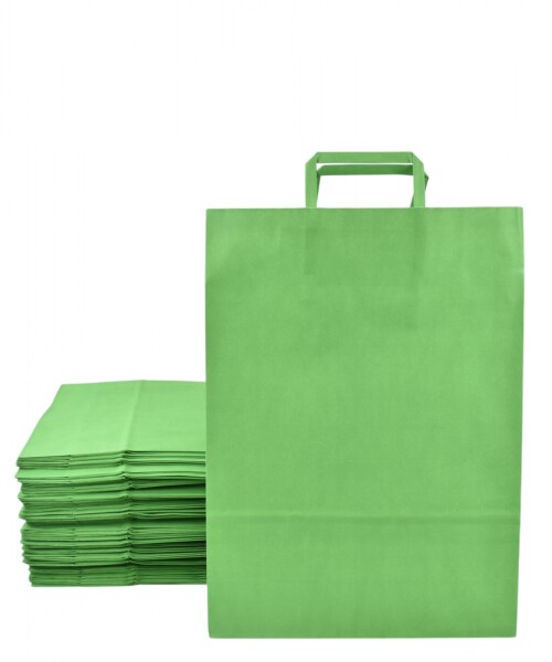 Pack x 100 - bolsa lisa 30x12x41 cm. VERDE