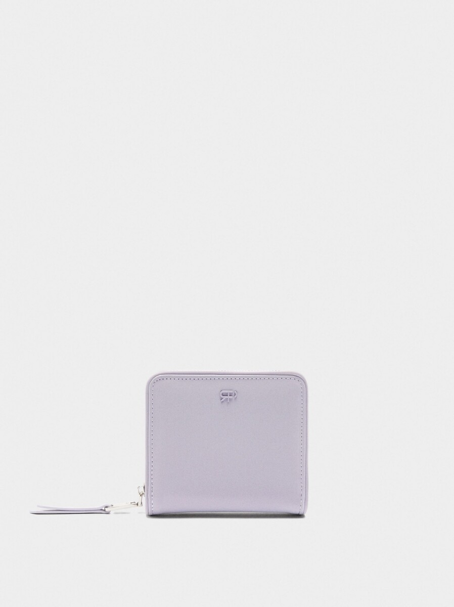 Cartera De Textura Suave S - violeta 
