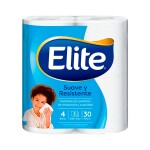 ELITE PAPEL HIG DOBLE HOJA X 4 UNIDADES única
