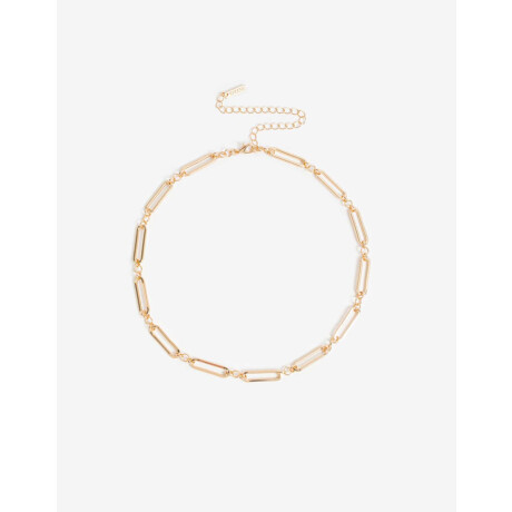 Collares Cortos Metal Dorado