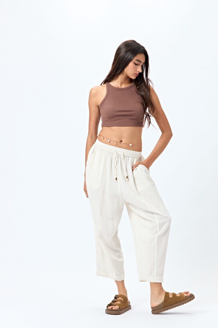 PANTALÓN FINNIAN Beige Claro Melange