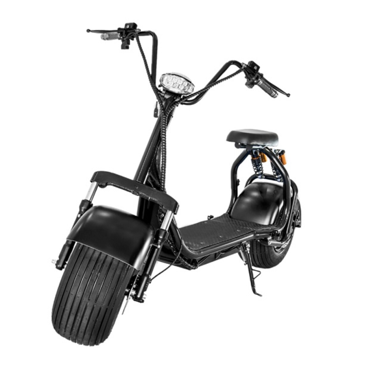 Moto Eléctrica Choppera Doble Suspensión Rodado 18 - Negro 
