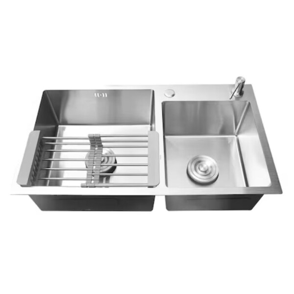PILETA Y 1/2 DE SOBREPONER 78 X 43 X 22 + ACCESORIOS - INOX PILETA Y 1/2 DE SOBREPONER 78 X 43 X 22 + ACCESORIOS - INOX