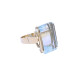 Anillo 18 k con aguamarina Anillo 18 k con aguamarina