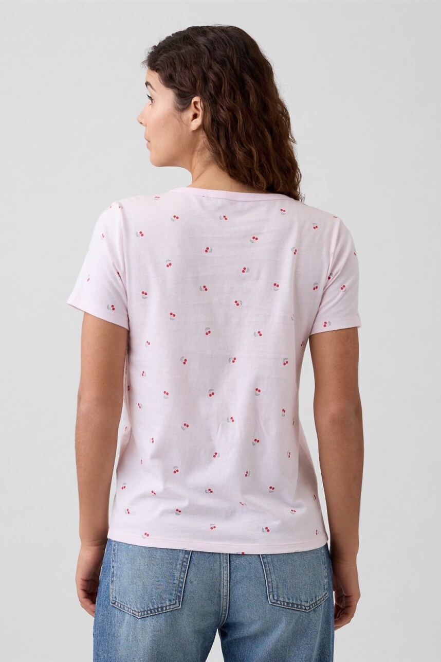 Remera Estampada Mujer Cherry Print