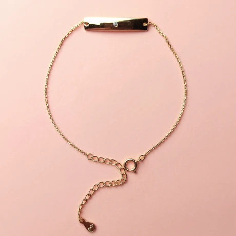 Pulsera GLAM en Plata 925 con baño oro 14k. Pulsera GLAM en Plata 925 con baño oro 14k.