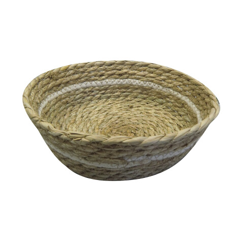 Canasto de Mimbre con Rayas Home Class 25 x 7 cm U