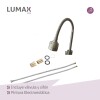 Pileta de cocina Lumax Acero Doble Bacha Monocomando 78x42 cm Plateado