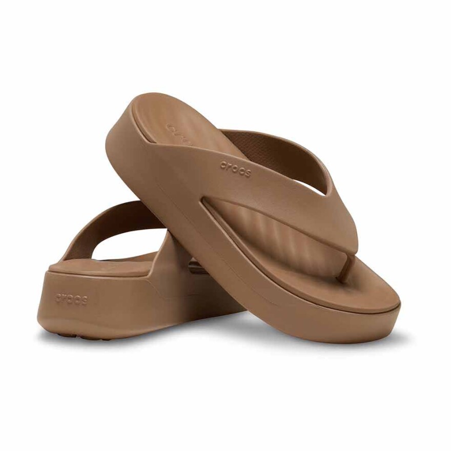 Sandalias Crocs Getaway Platform Flip W Mujer Milk Chocolate