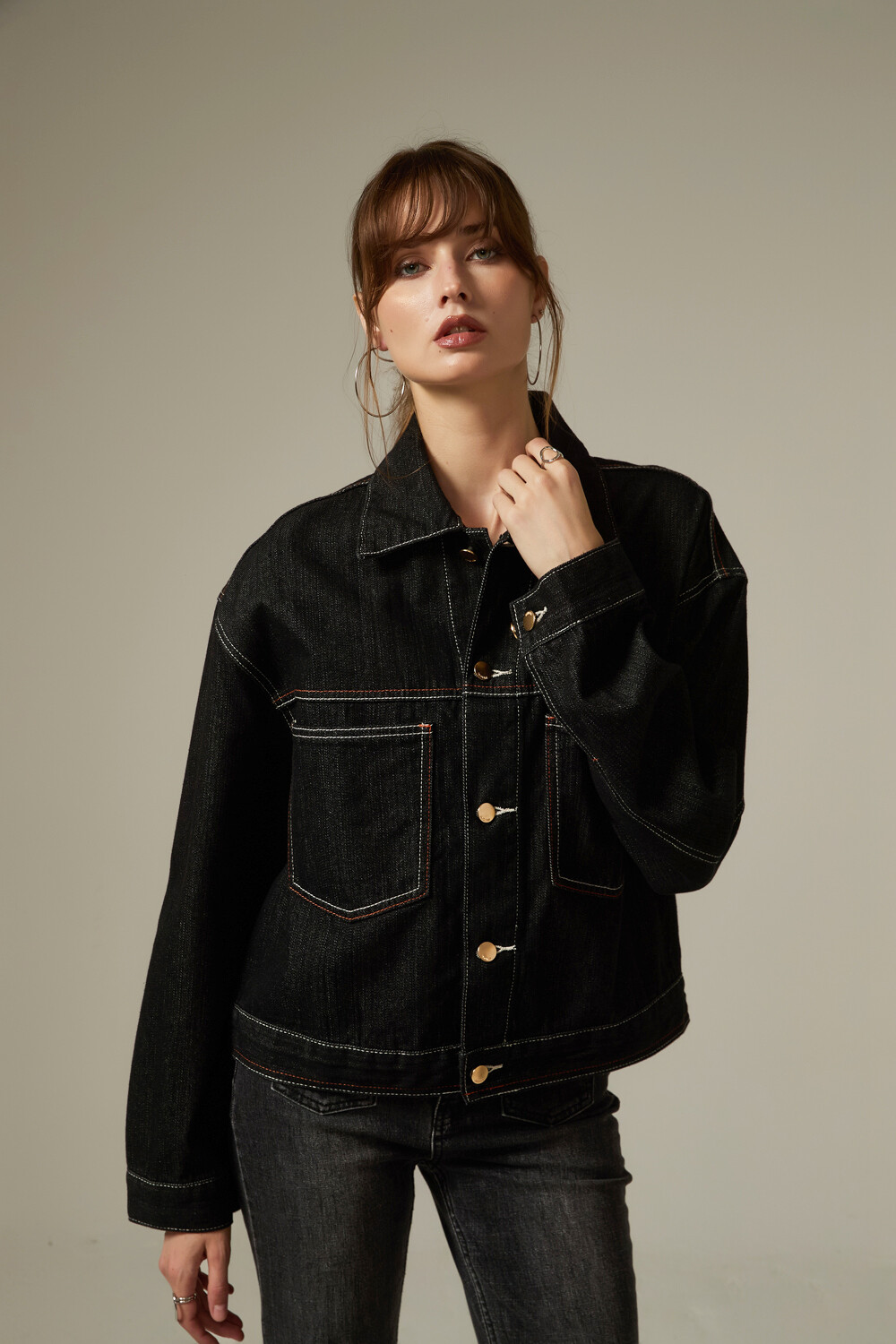 Campera Vairen Gris Oscuro