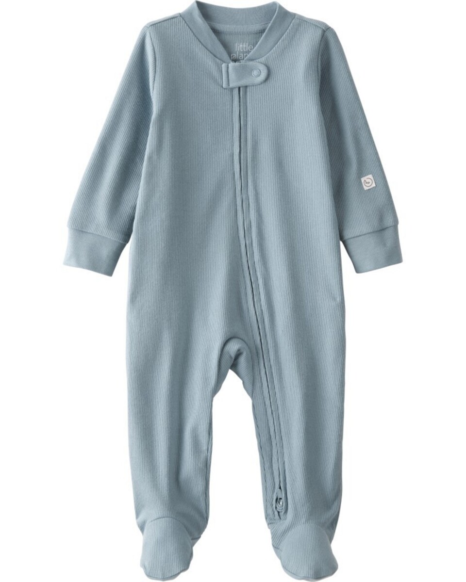 Pijama una pieza de algodón orgánico con pie 
