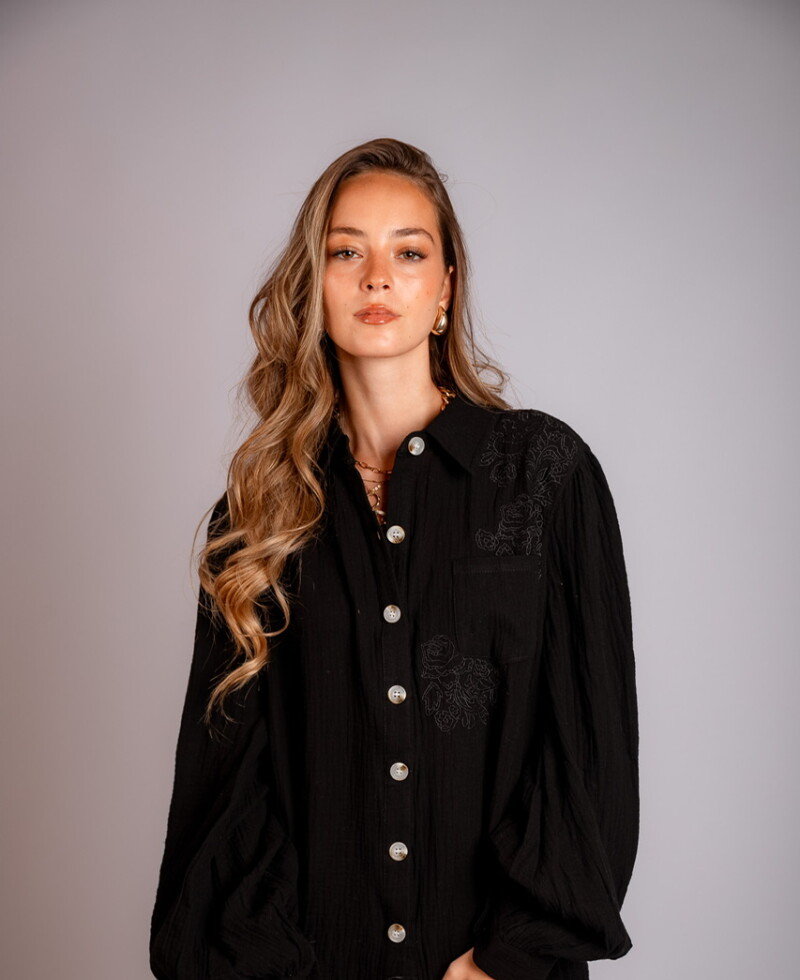 Camisa Luz (PRE VENTA) negro