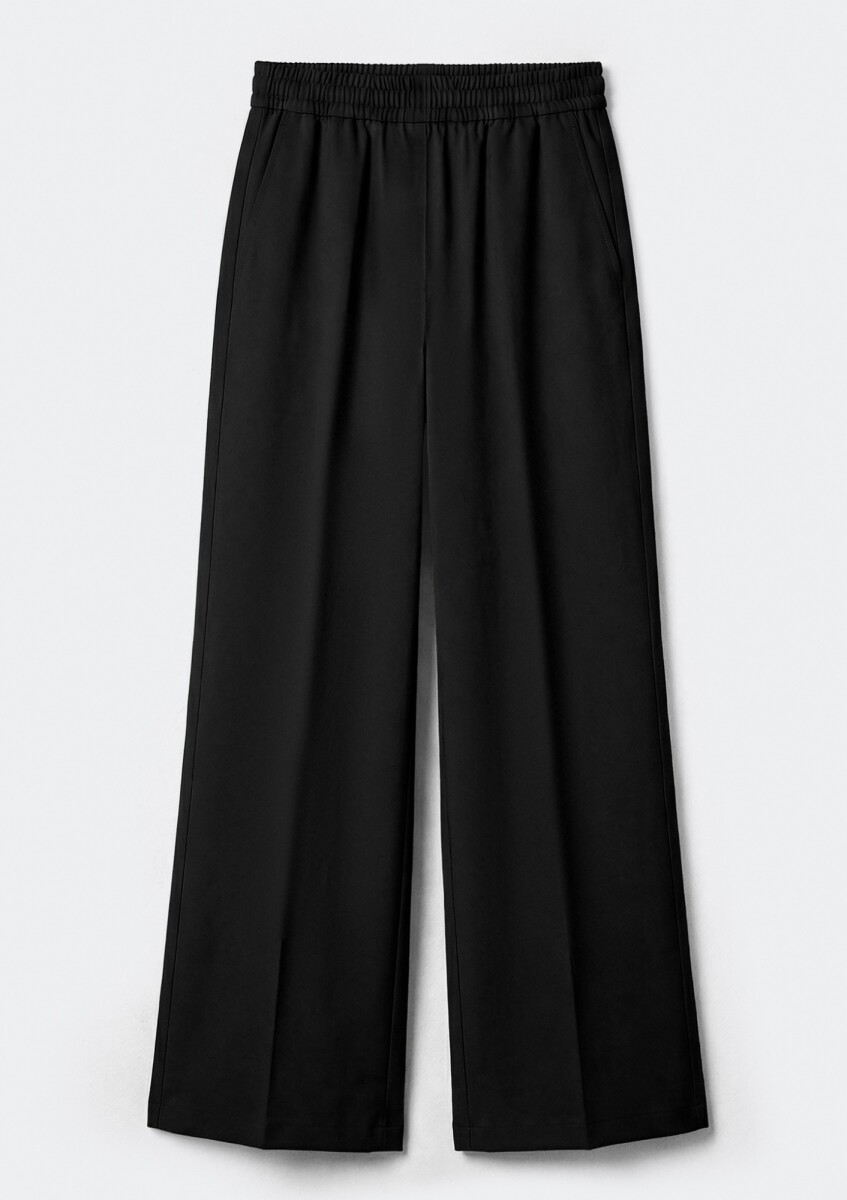 PANTALÓN TIRO MEDIO - BORDEAUX - NEGRO 