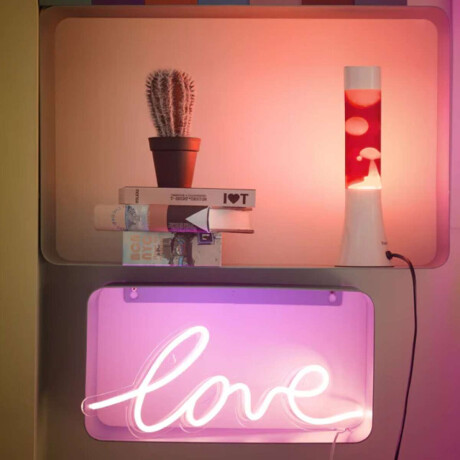 Lámpara De Lava Blanca Y Roja 30 Cm