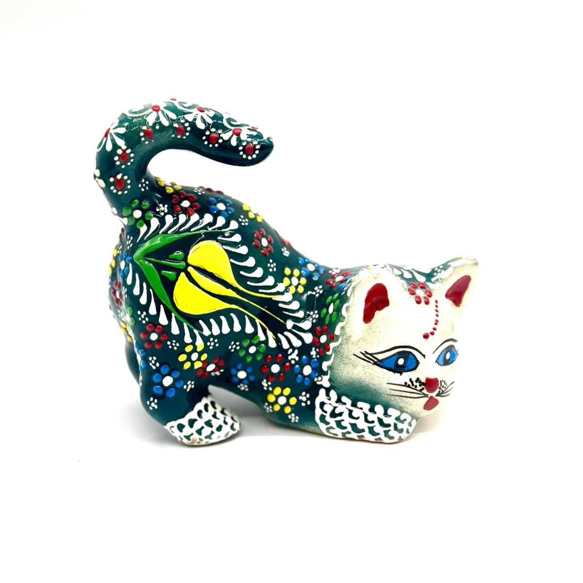 Gato de cerámica - Verde 