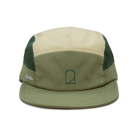Gorro Martha Eco 7 Panel Hat Verde - Beige