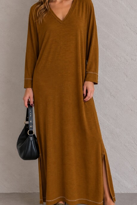 outlet Vestido Camel