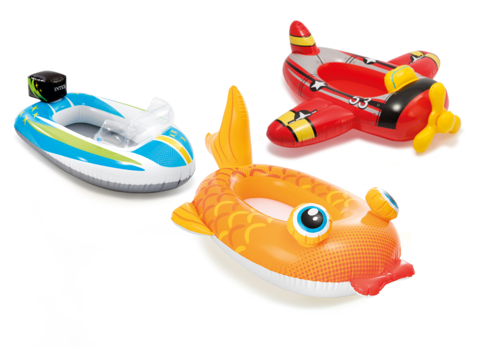 INTEX MINI BOTE INFLABLE PARA NIÑOS 3 MOTIVOS 