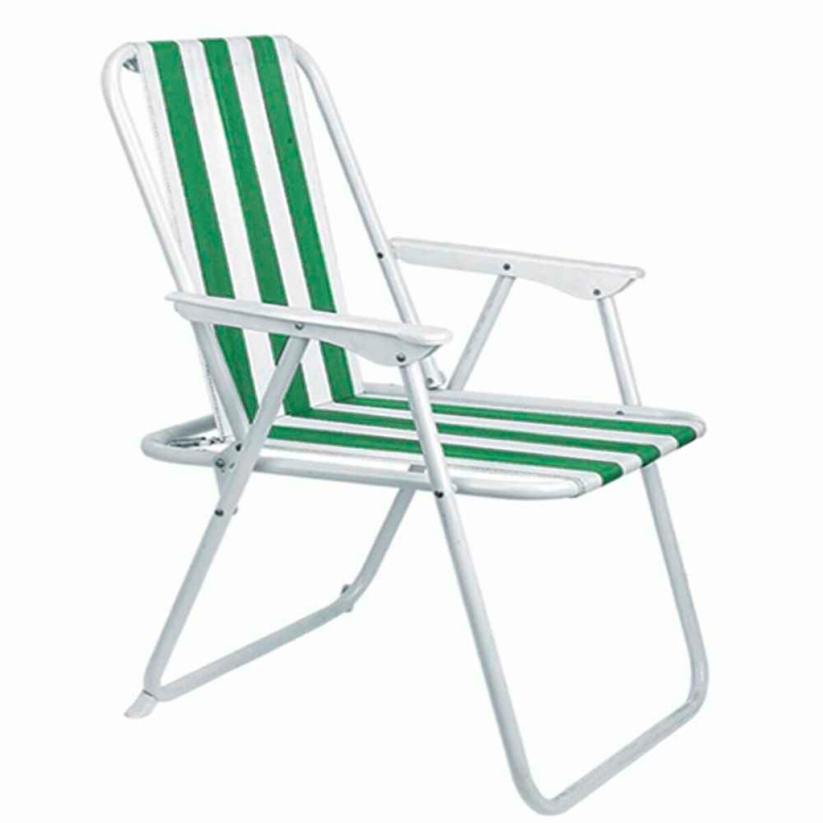 SILLA DE PLAYA HIERRO VERDE Y BLANCA HESSEN HOME ++ - N/a 