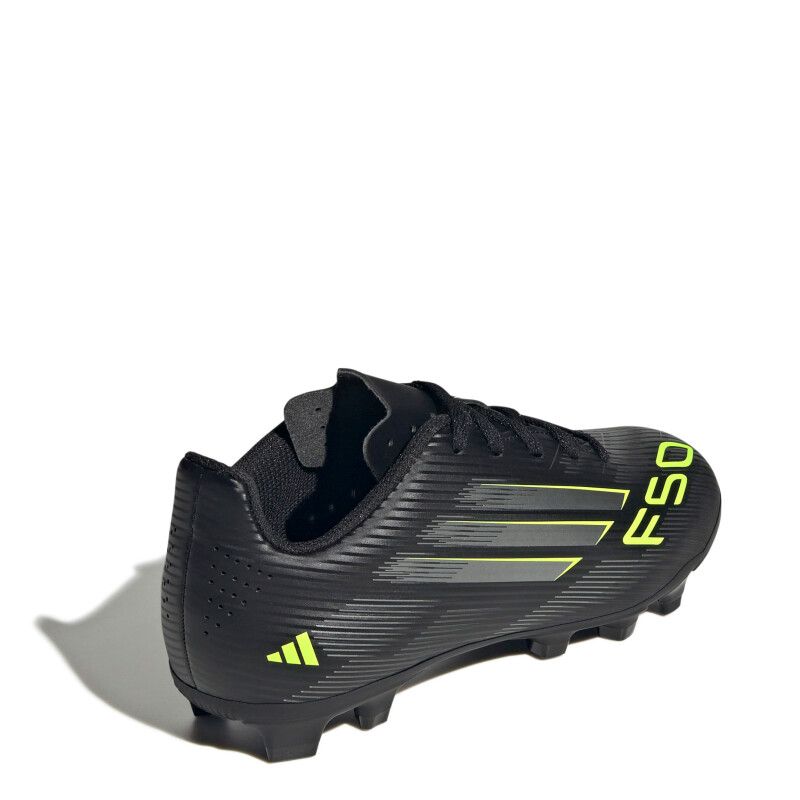 Championes de Fútbol 11 Infantiles Adidas F50 Club Negro - Plateado - Amarillo Limon