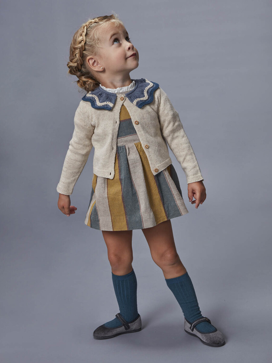 Chaqueta Con Cuello Topo Melange