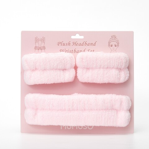 SET DE DIADEMA Y MUÑEQUERAS PORTÁTILES - ROSA SET DE DIADEMA Y MUÑEQUERAS PORTÁTILES - ROSA